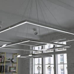 modern 3 tier aluminium chandelier