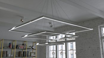 modern 3 tier aluminium chandelier