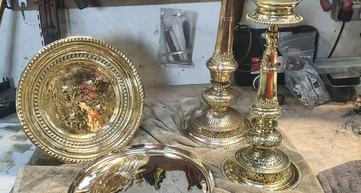 restored brass items for one of our clients